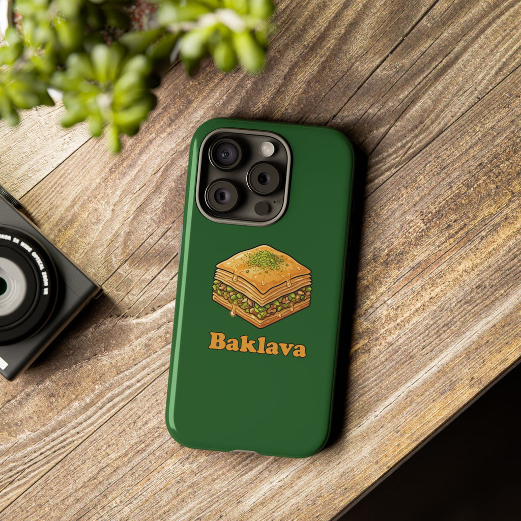 Baklava Phone Case — Cute Dessert Illustration