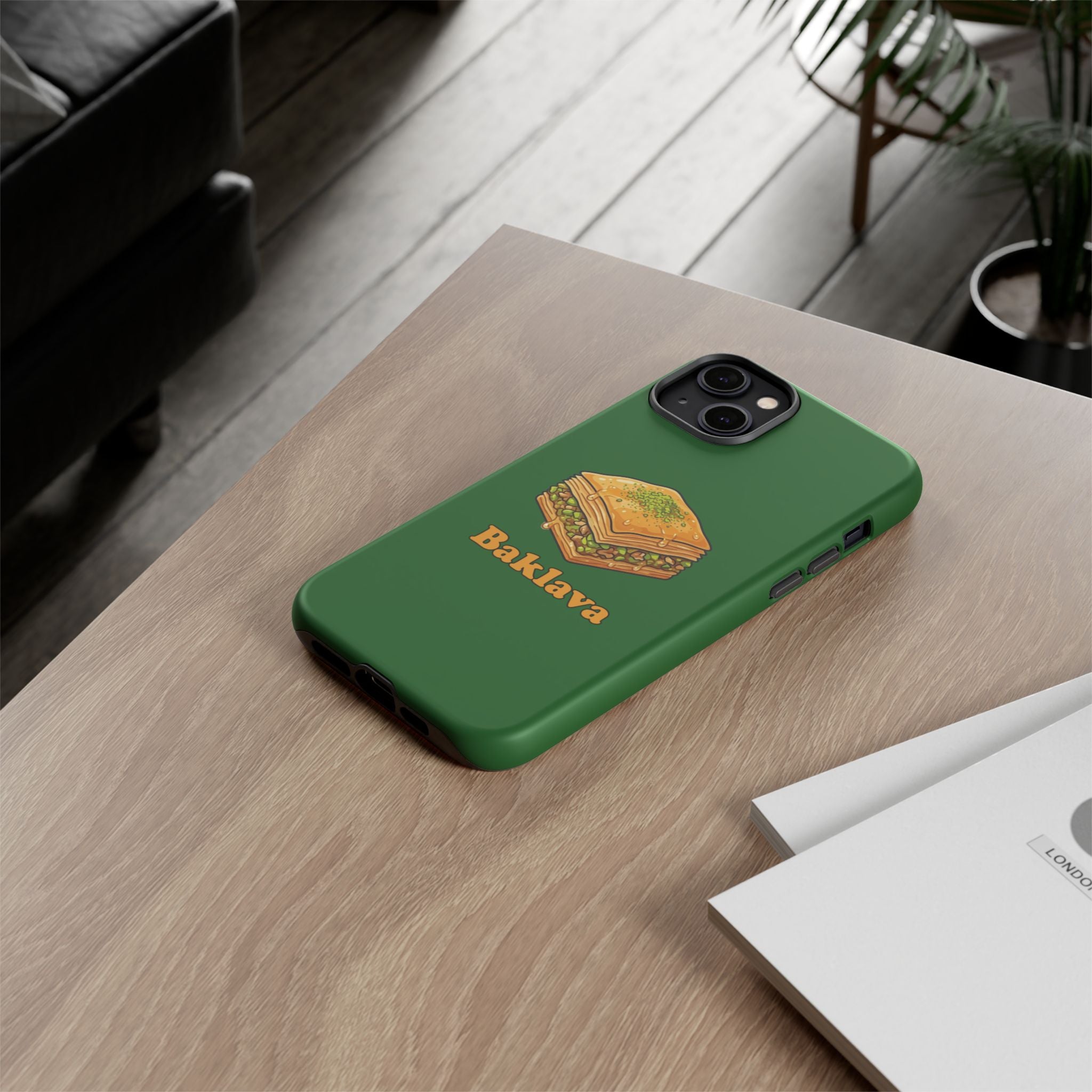 Baklava Phone Case — Cute Dessert Illustration