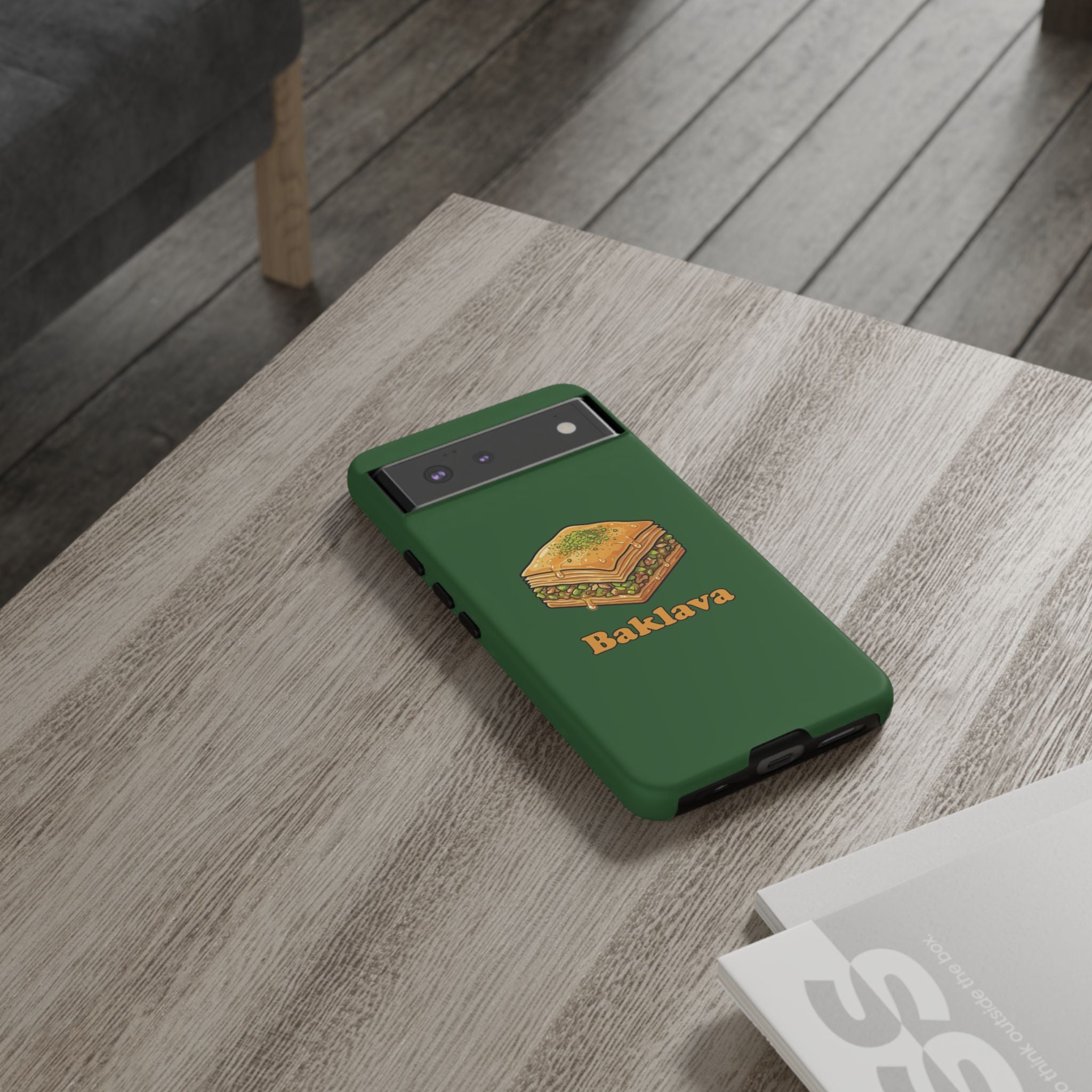 Baklava Phone Case — Cute Dessert Illustration