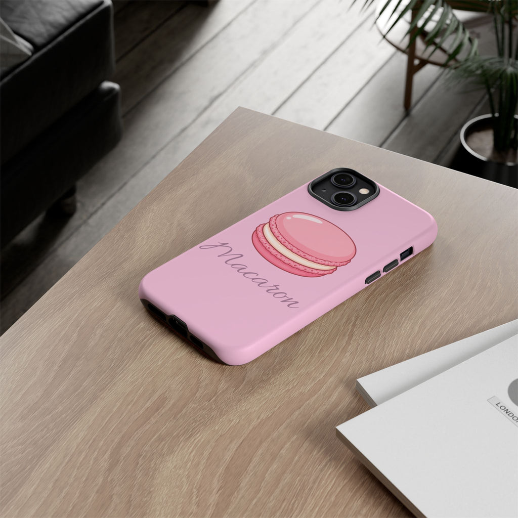 Macaron Phone Case — Cute Dessert Illustration