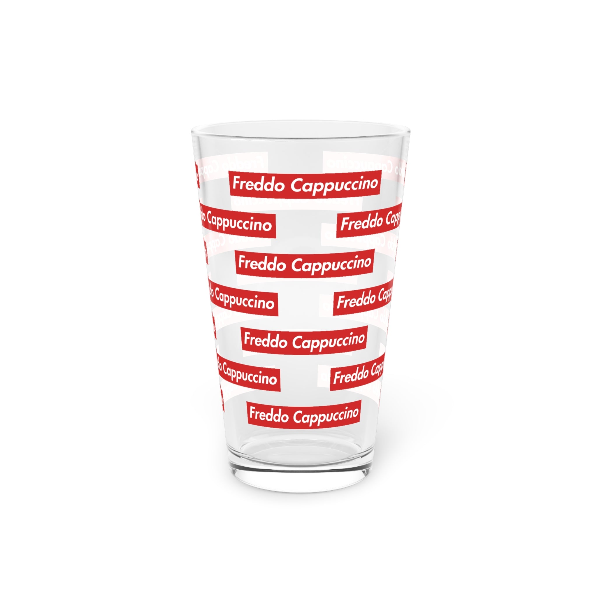 Freddo Cappuccino Pattern 16oz Pint Glass