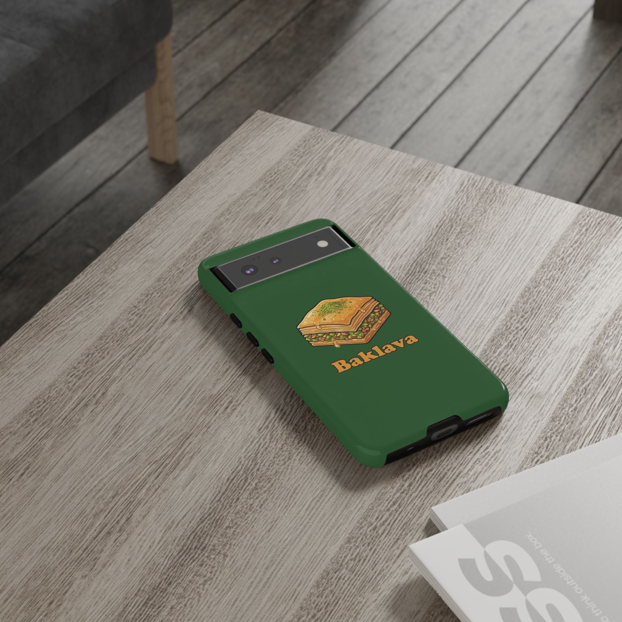 Baklava Phone Case — Cute Dessert Illustration