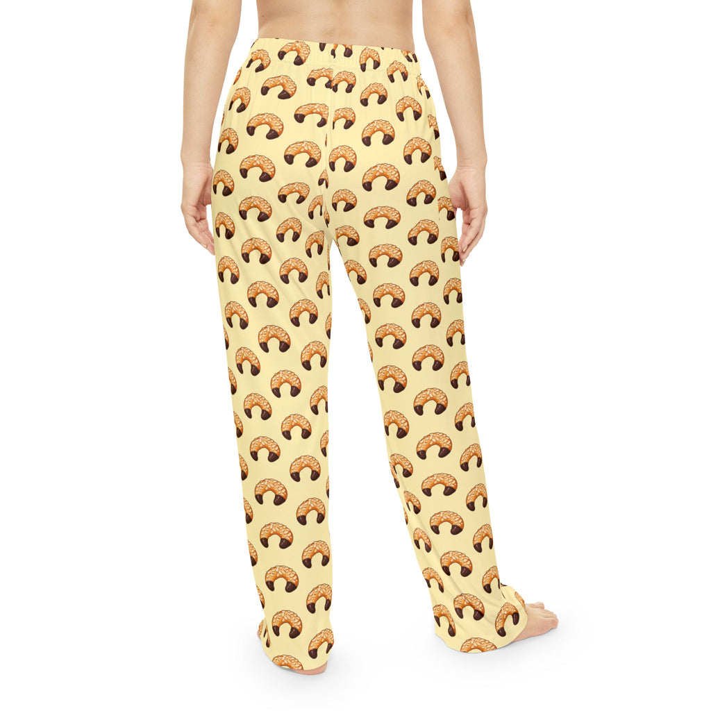 Mandelhörnchen Pattern Pajama Pants — Women's Cozy Lounge Sleepwear