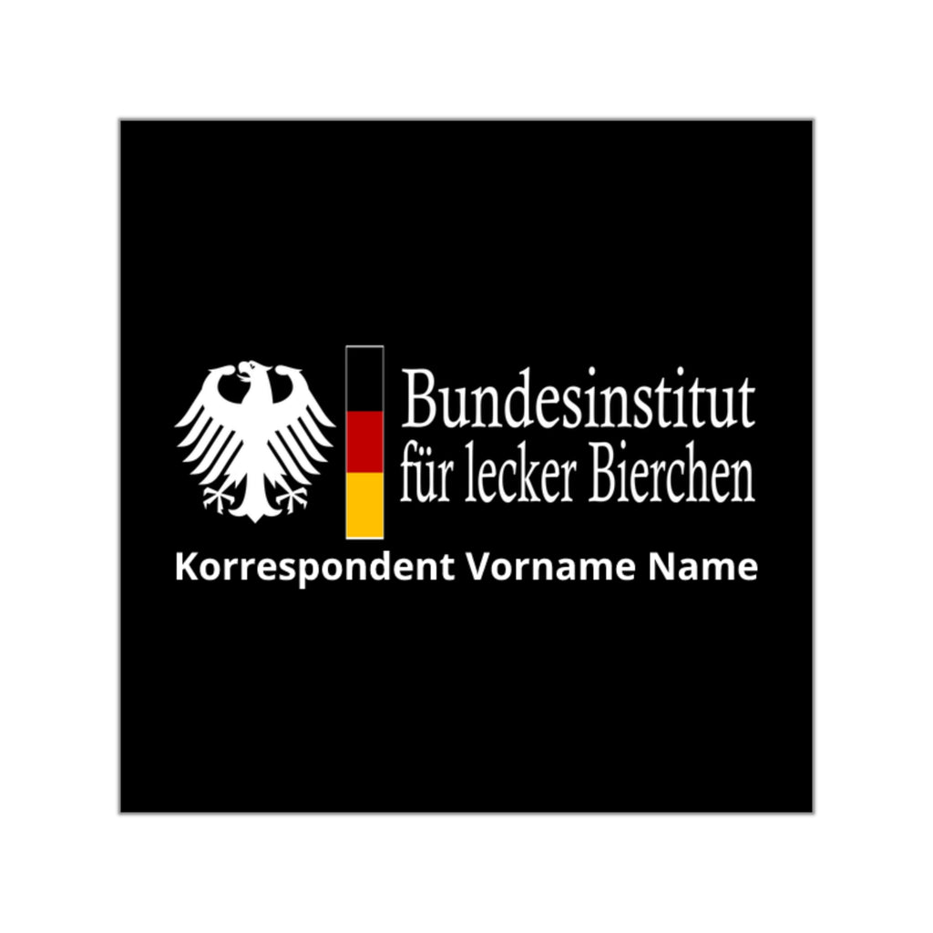 Vinyl Sticker — "Bundesinstitut für lecker Bierchen"