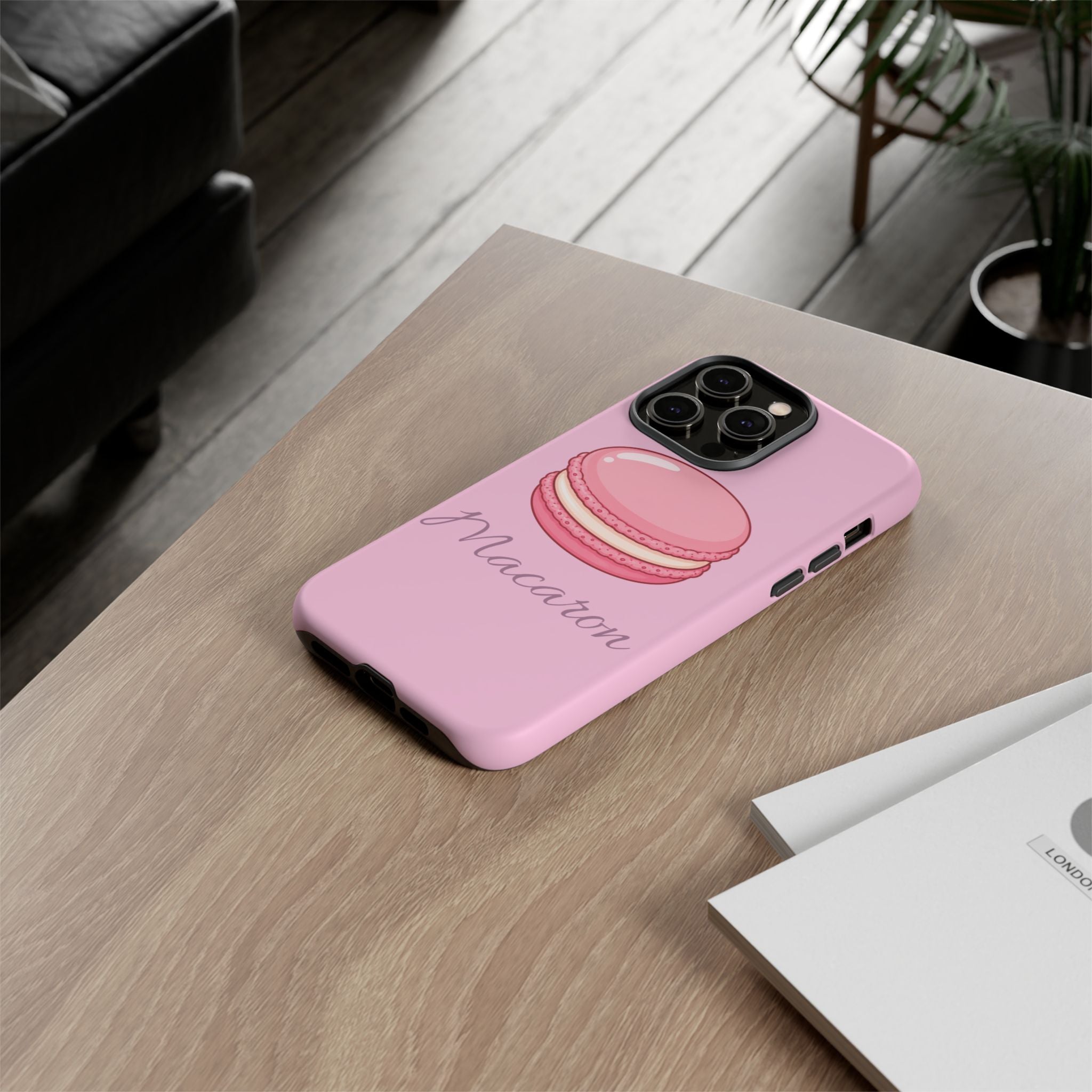 Macaron Phone Case — Cute Dessert Illustration
