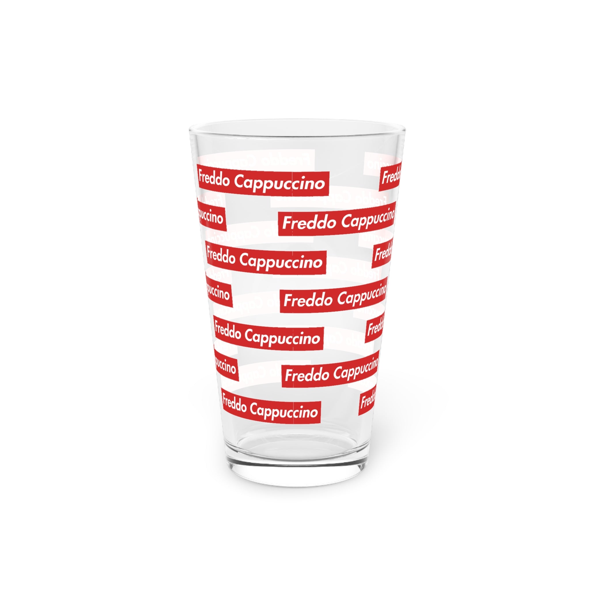 Freddo Cappuccino Pattern 16oz Pint Glass