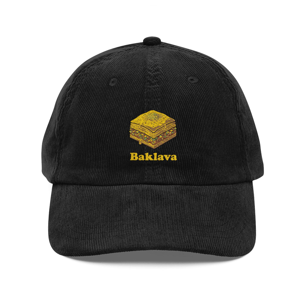 Corduroy Embroidered Cap — Baklava