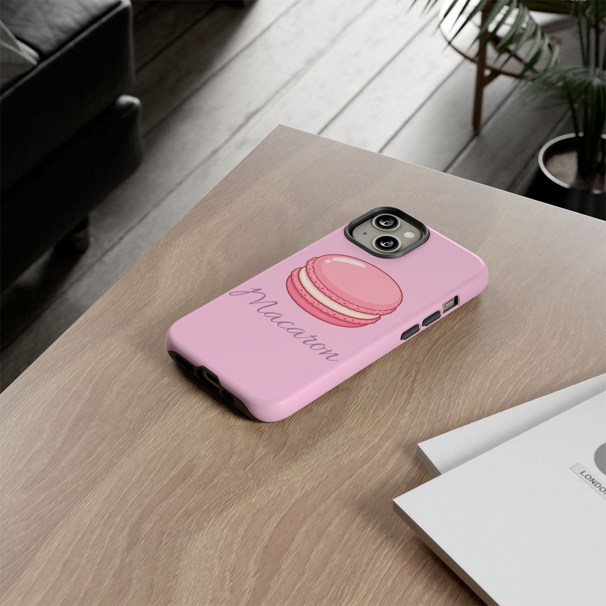 Macaron Phone Case — Cute Dessert Illustration
