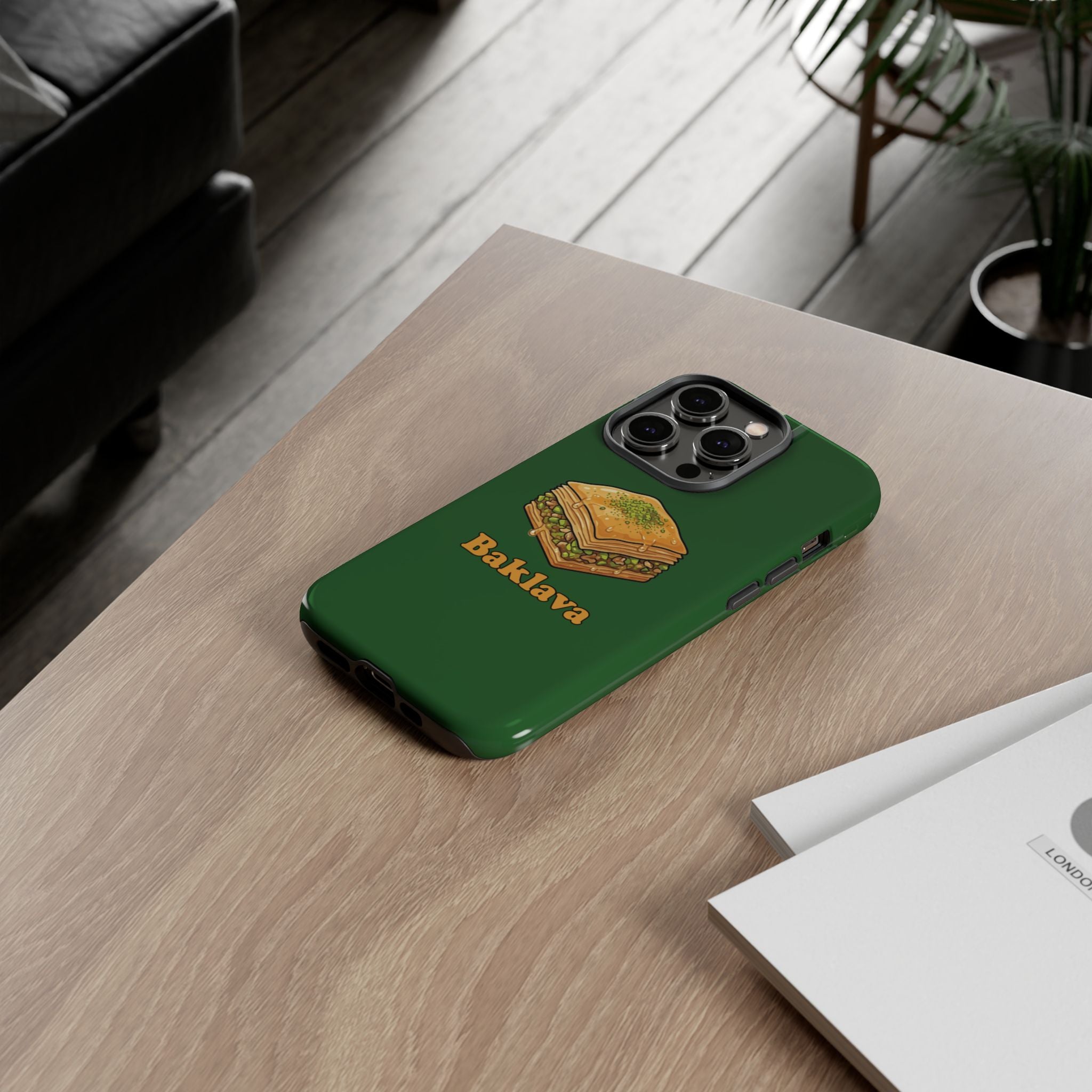 Baklava Phone Case — Cute Dessert Illustration