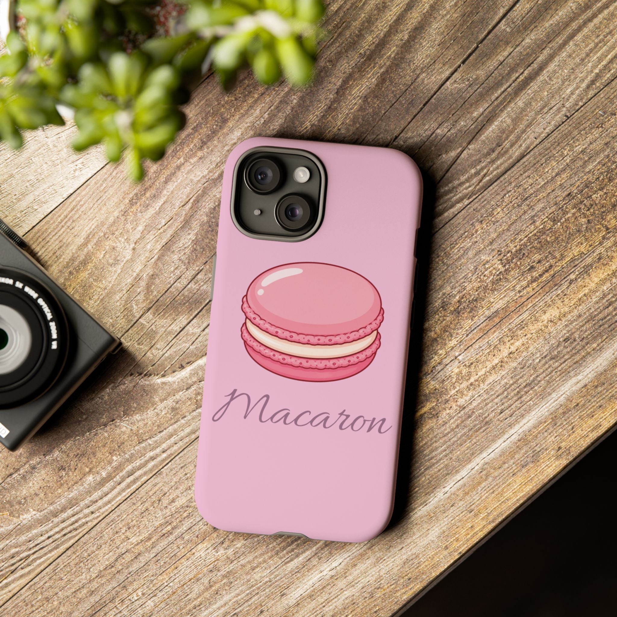 Macaron Phone Case — Cute Dessert Illustration