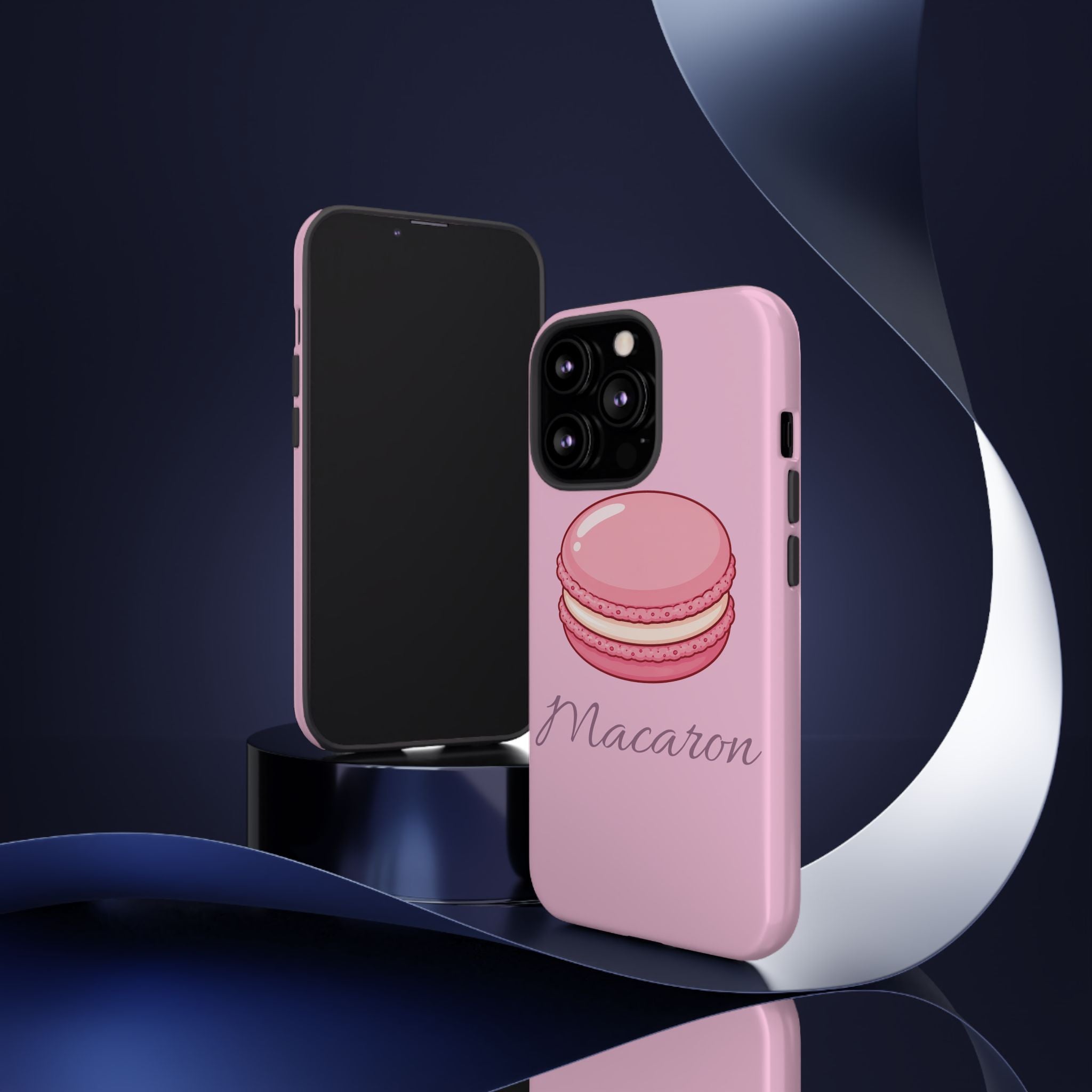 Macaron Phone Case — Cute Dessert Illustration