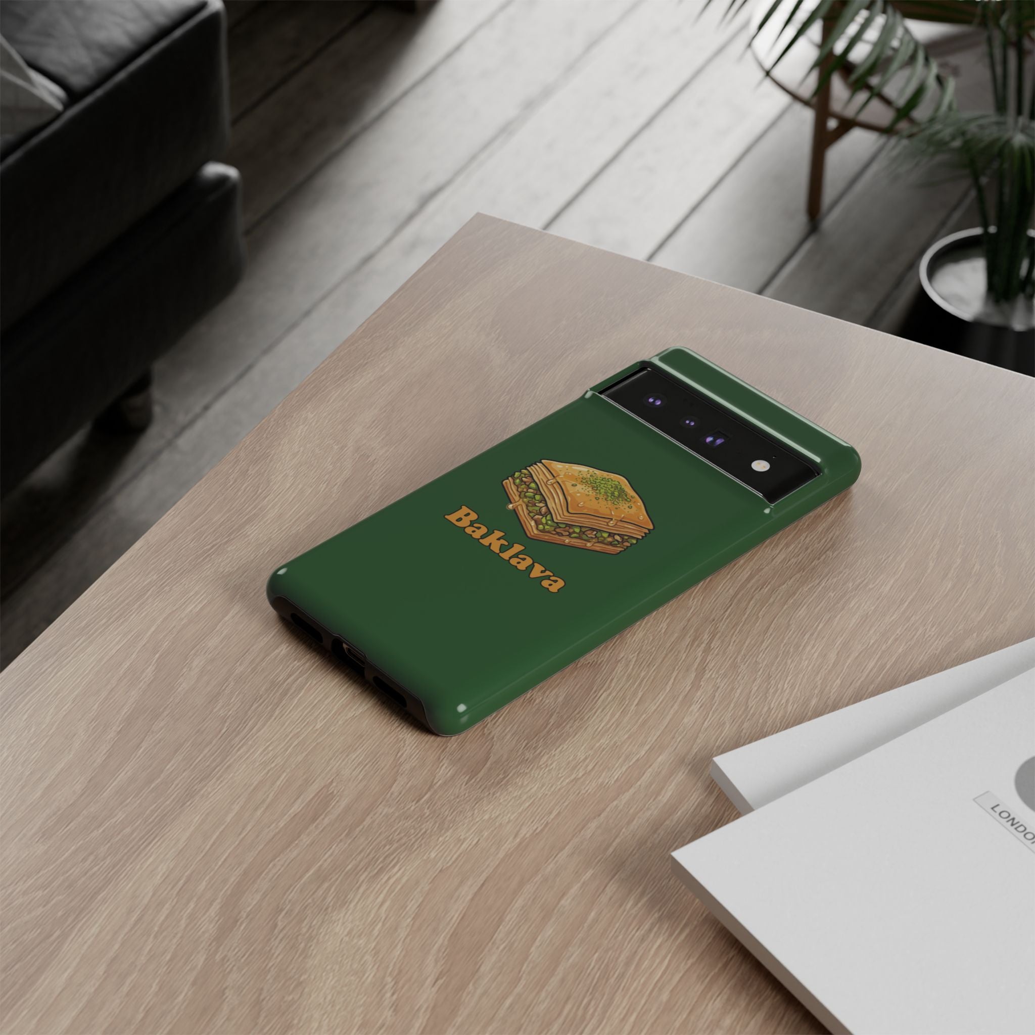 Baklava Phone Case — Cute Dessert Illustration